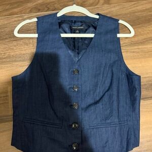 Banana Republic Navy Sleeveless Vest